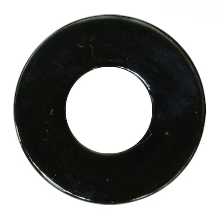 Midwest Fastener Flat Washer, For Screw Size #10 , Steel Black Chrome Finish, 15 PK 34408